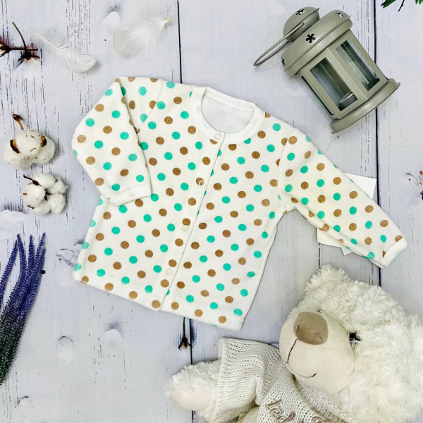 Жакет для новорожденного Bebika (13/15-3), состав: 80% натуральный хлопок, 20% полиэстер